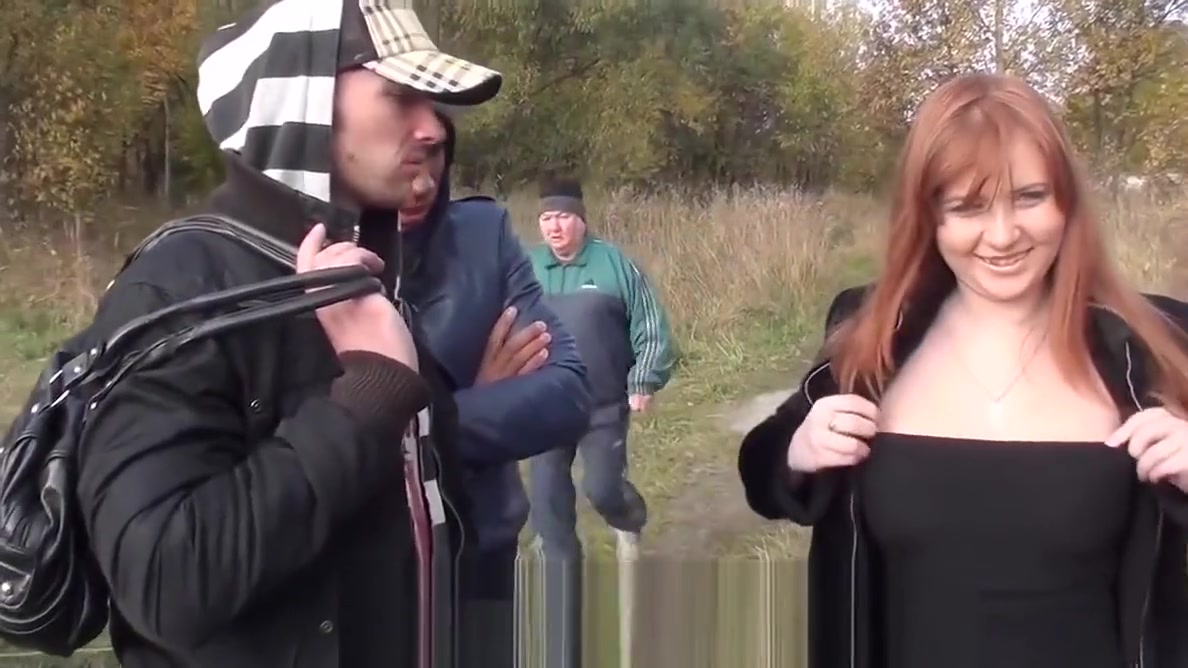 redhead with huge tits sucking dick
