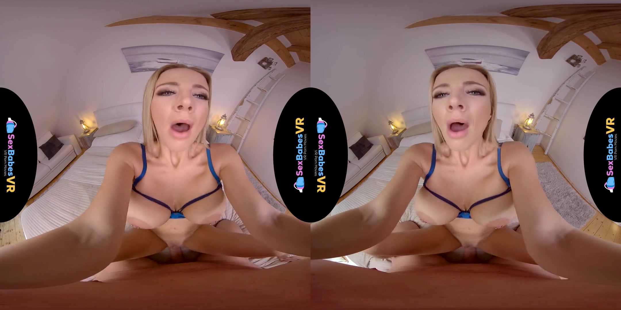 Fondle My Big Tits - Shaved Blonde Huge Boobs Riding