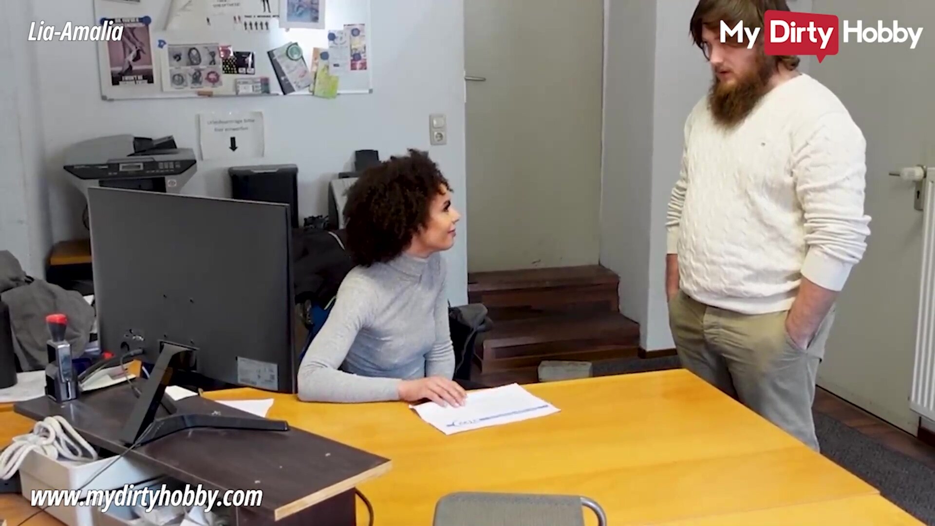 My Dirty Hobby - Secreatary tests new guy if he can fuck hard