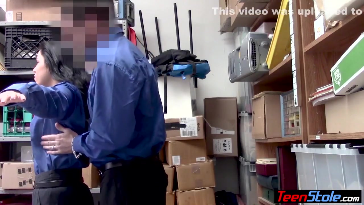 Monica Sage In Sneaky Brunette teen 18+ Shoplifter Fucked Hard By A Officer