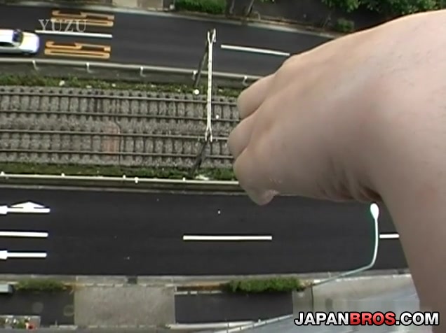 Japanese doll sucks dick so fine outdoor