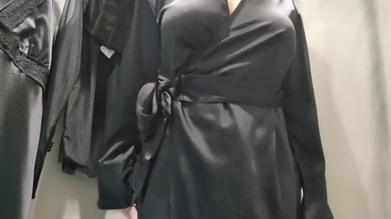 Pretty Girl Tries On Hot Outfits Without A Bra