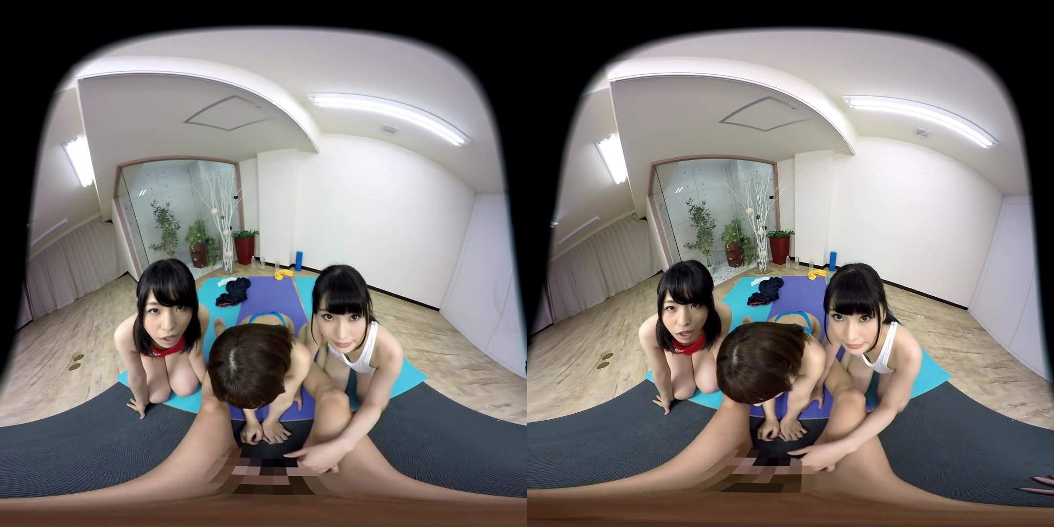 Rika Mari & Misato Nonomiya & Mayu Kuyano in Rika Mari, Misato Nonomiya, Mayu Kuyano Swimsuit Sex Harem - MiluVR