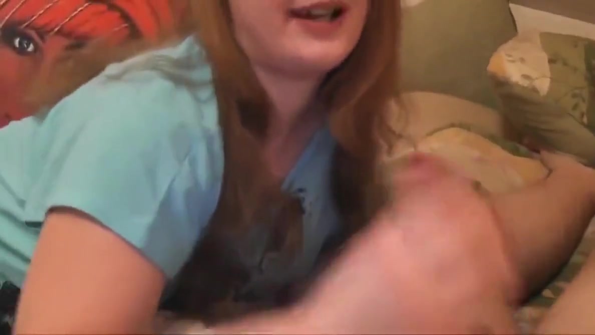 Redhead Shameless teen 18+ Jerking Off Her Neighbor's Big Cock