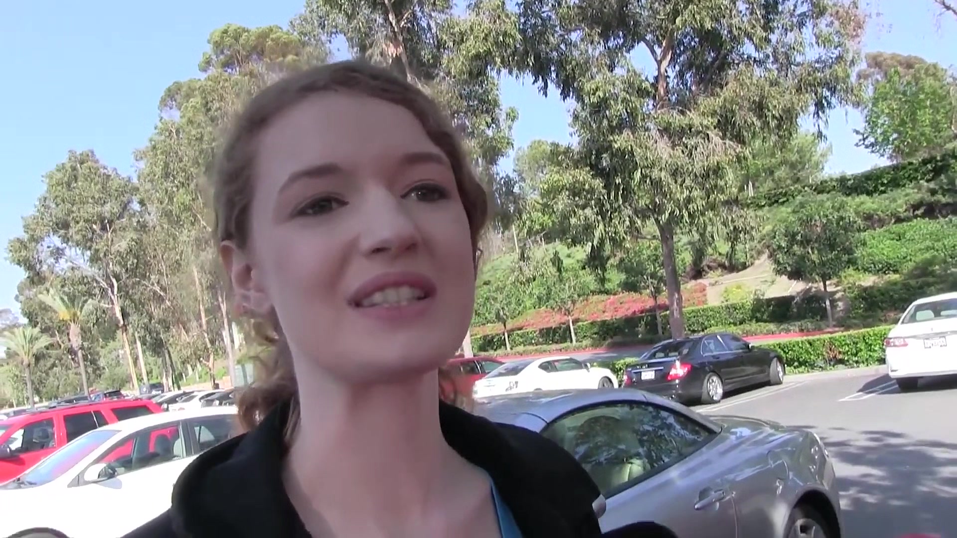 Redhead abby rain loves sucking cock and getting it deep in her pussy