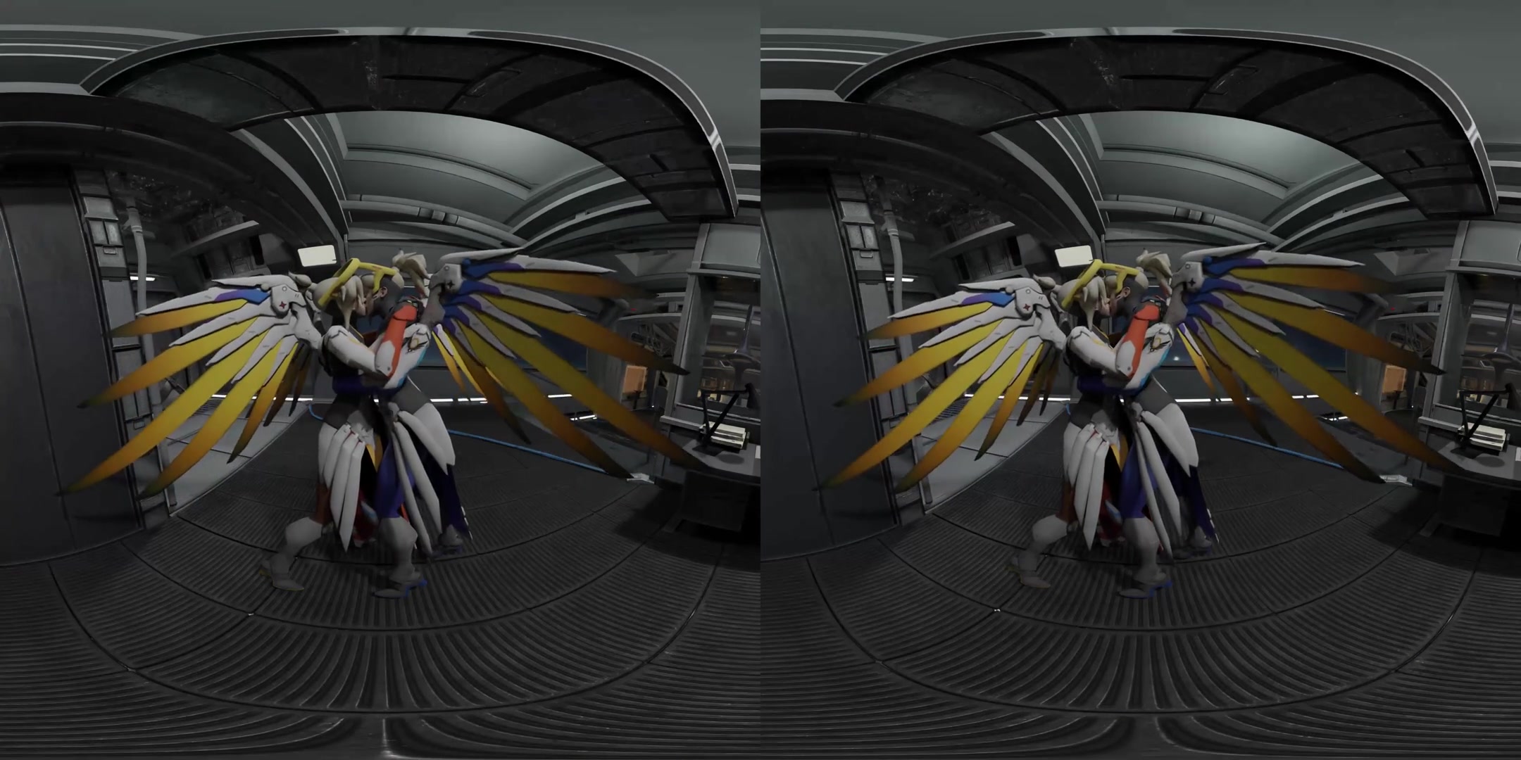 Mercy x Mercy - Lesbian; CGI Porn 3D - SexLikeReal