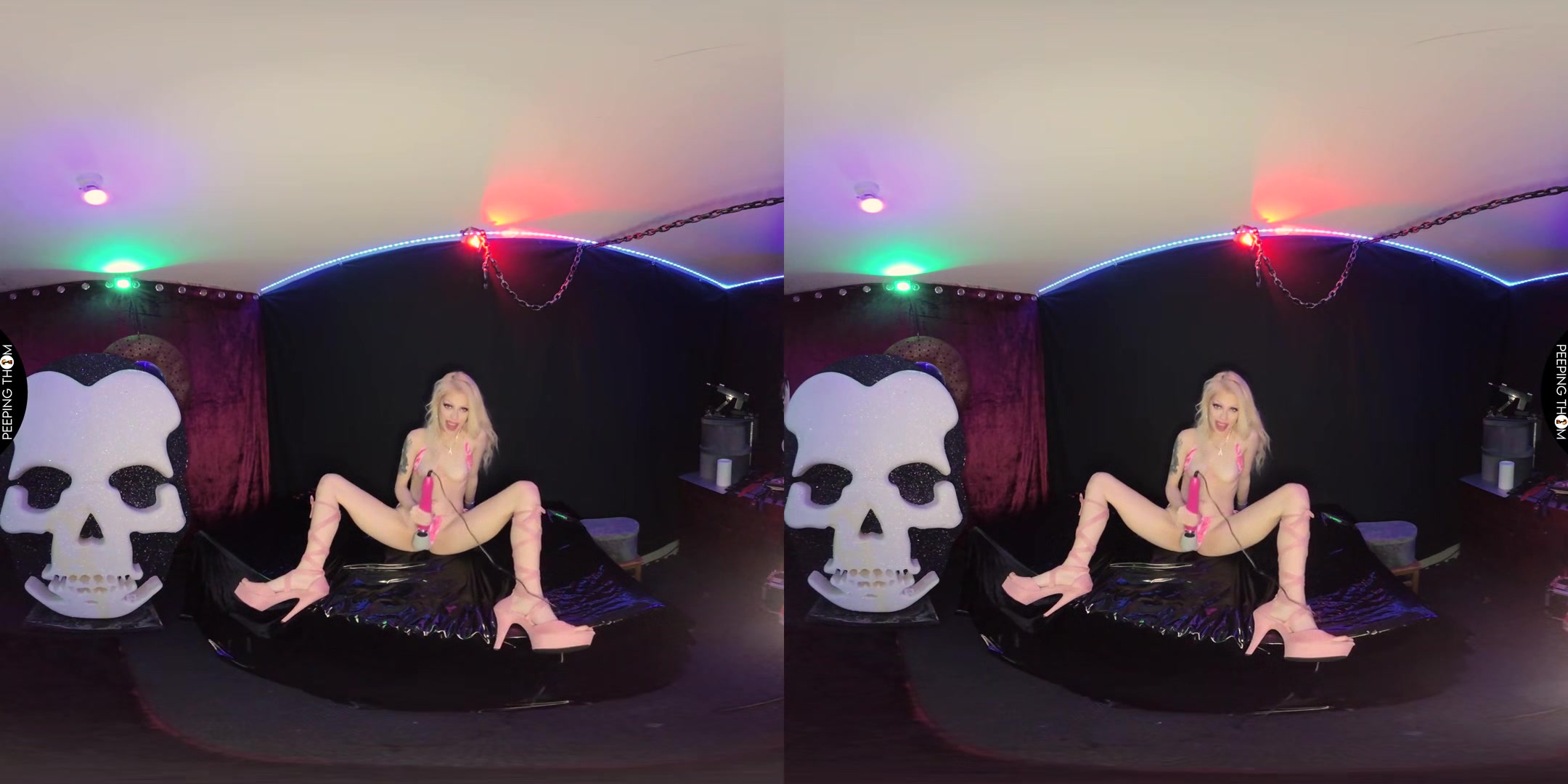 Dark Room Squirt; Striptease and Solo Masturbation with Angel Rae Doll