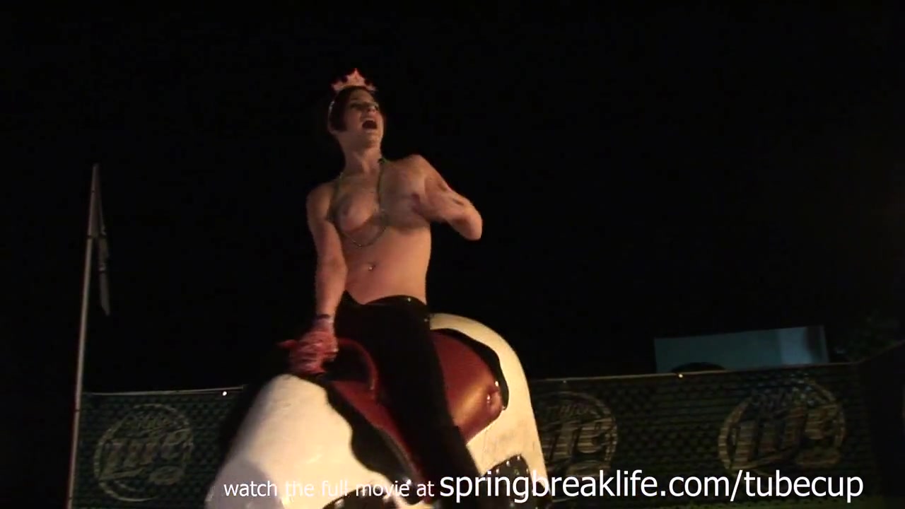 SpringBreakLife Video: Topless Bull Riding