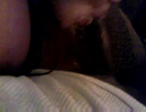Ebony pussycat eats a black schlong in the close-up porn vid