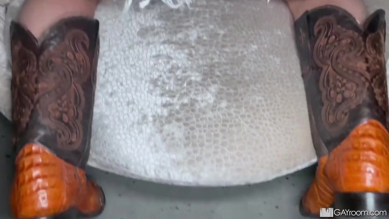 Hairy Cowboy Hunk Rides A Hard Cock On Halloween