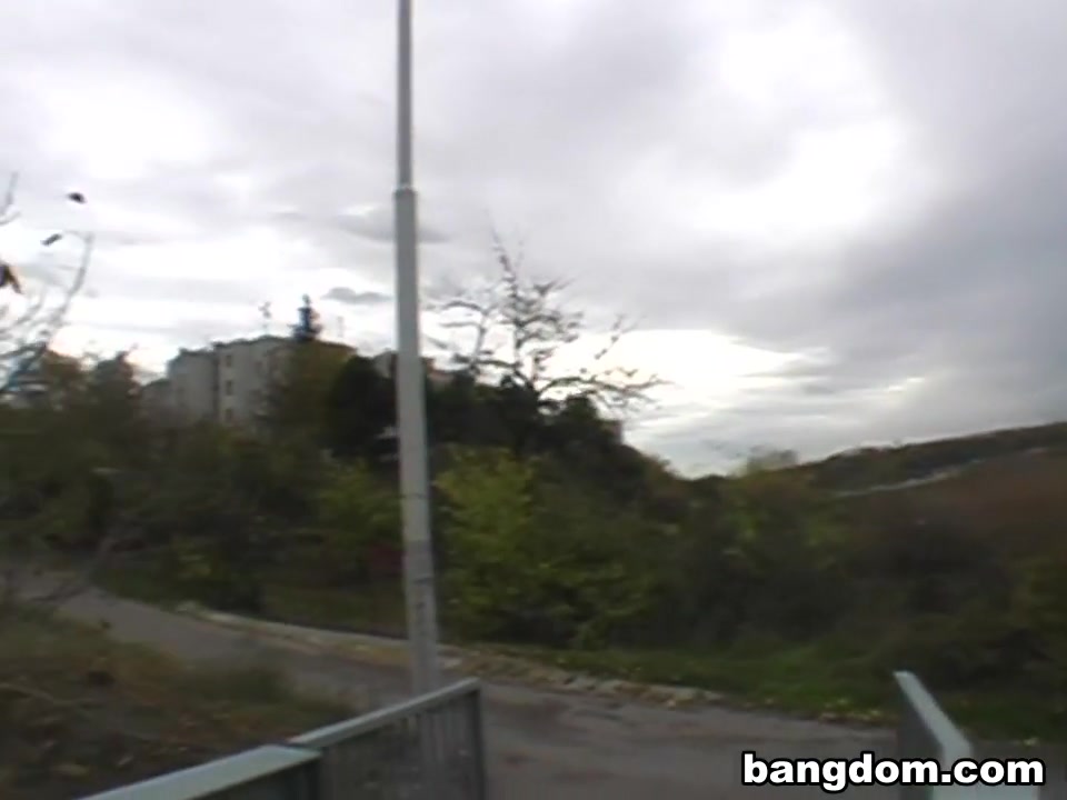 Chic With Huge Tits Fucked On The Bridge