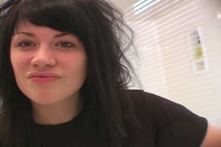 Showing my pretty teen 18+ face while making up my hair