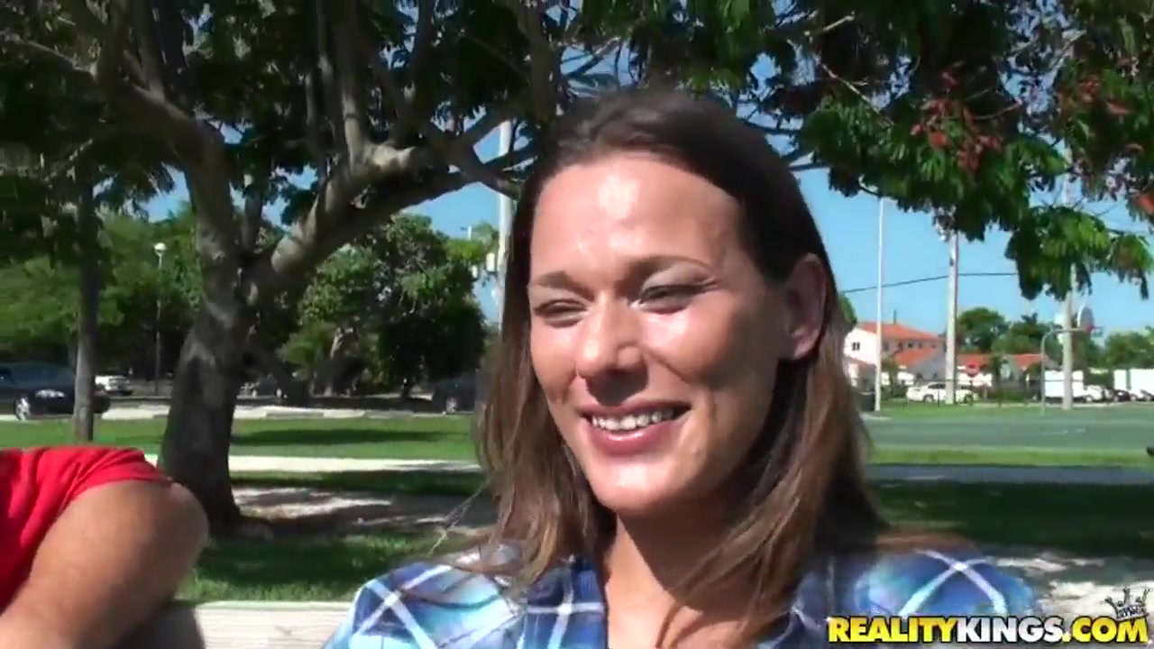 Big breasted MILF gets picked up in the park and brought back home for some fucking