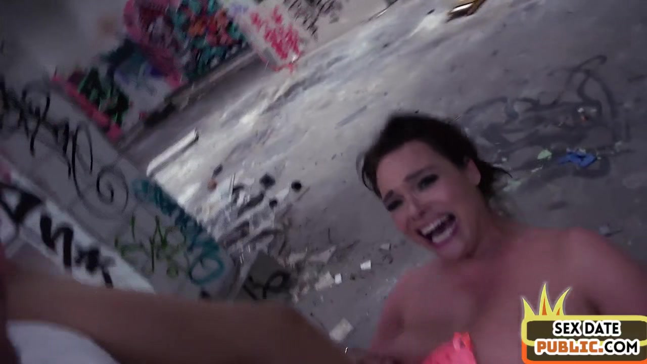 Public bitch MILF banged by big dick in wet pussy hole