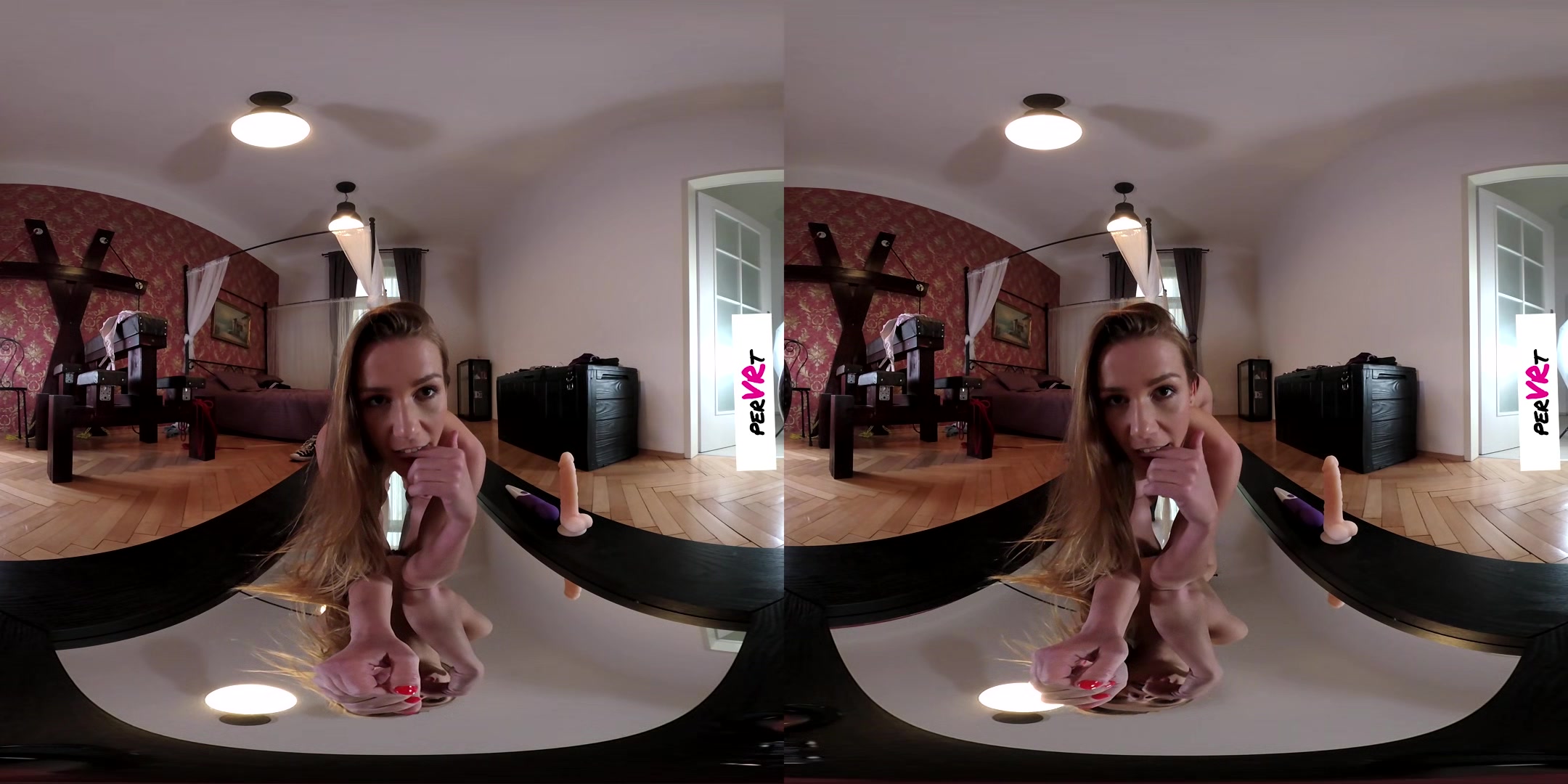 Alexis Crystal In The Kinky Flat - Ep. 1: The Mirror - Redhead Pornstar Toying Shaved Pussy