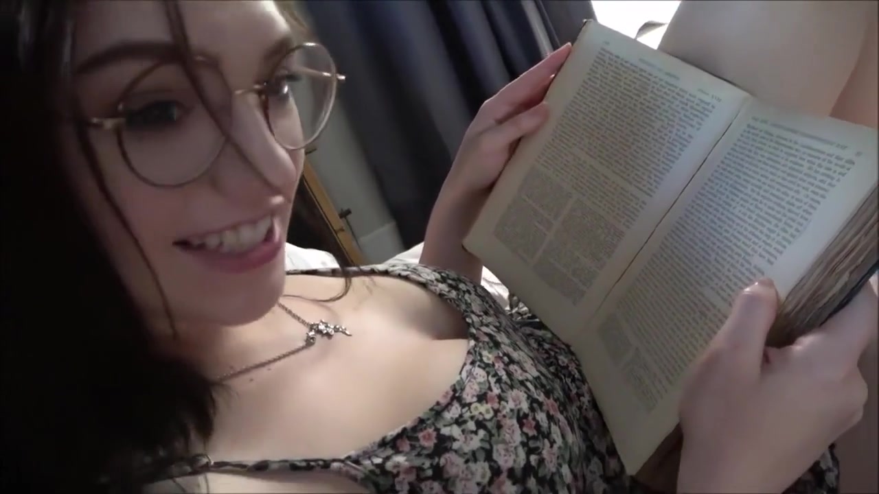Sweet Boyfriend Helps teen 18+ Girlfriend Study With Gracie Gates
