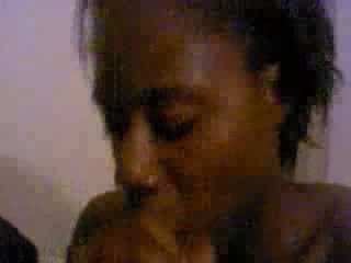 Black chick gives head
