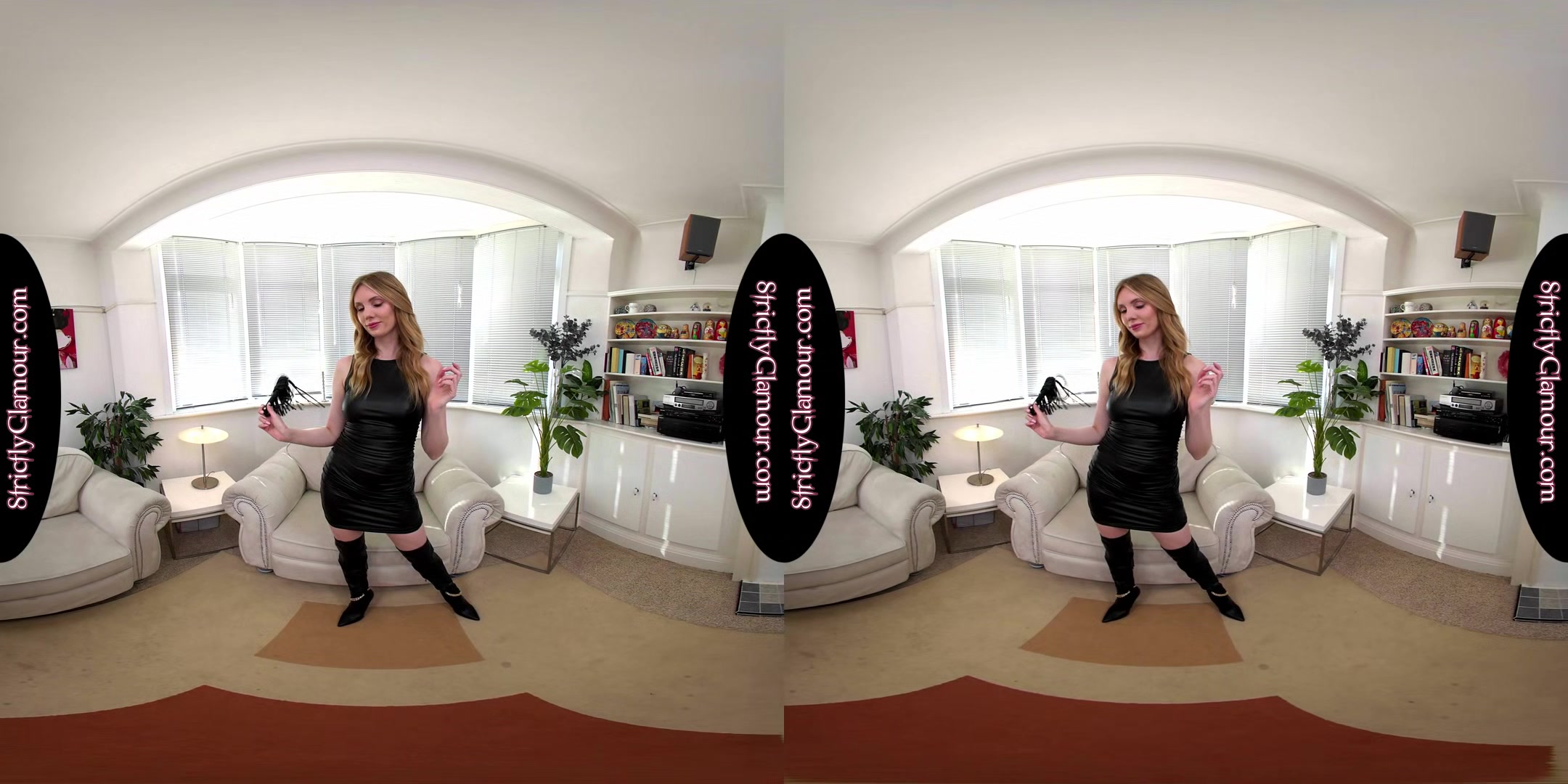 Jessica B Black Skin Tight Dress To Birthday Suit; Boots - 8k Vr