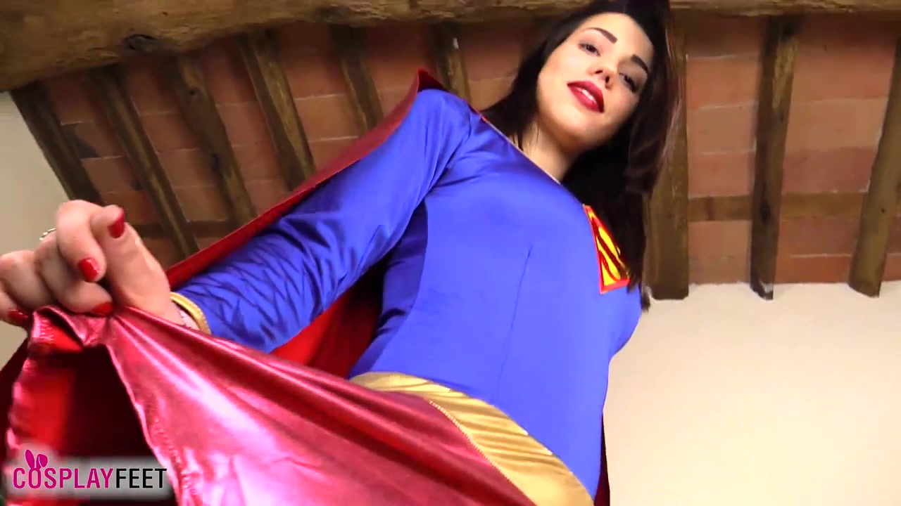 Petra looks absolutely stunning in her sexy Supergirl costume