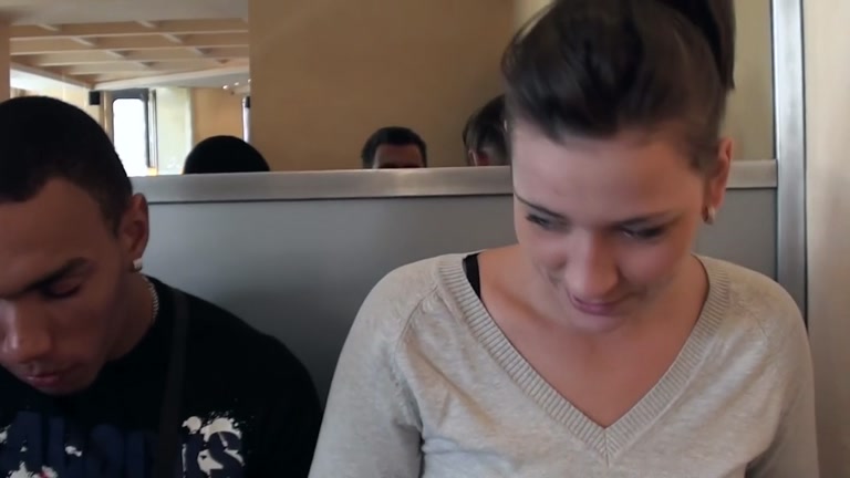 Real public sex with a stunning brunette