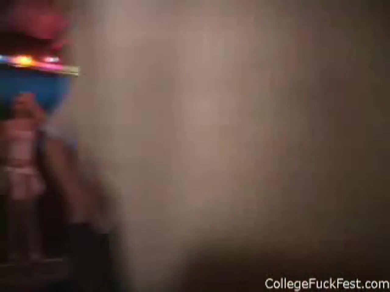 Real petite teen touches herself at voyeur college party