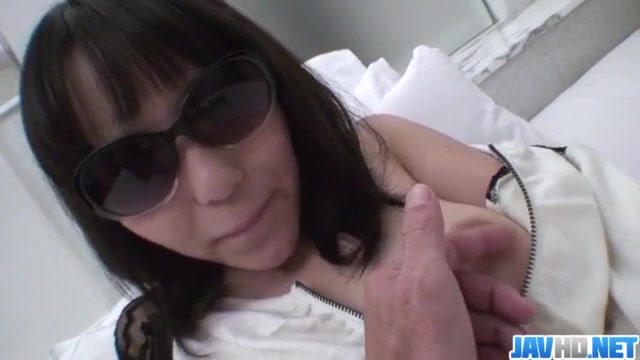Chizuru tries huge cock into her hairy Japan pussy - More at javhd.net