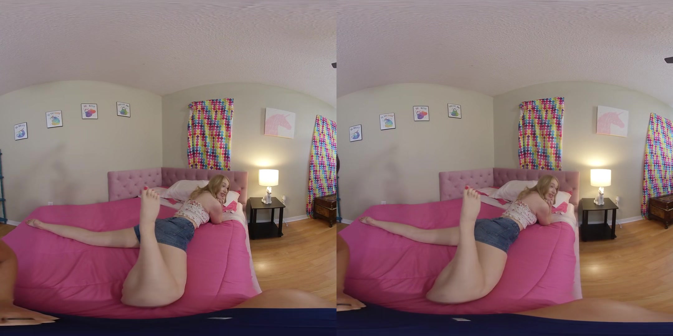 Quizzing Stepsister for Test - Blonde Teen Blowjob POV Hardcore