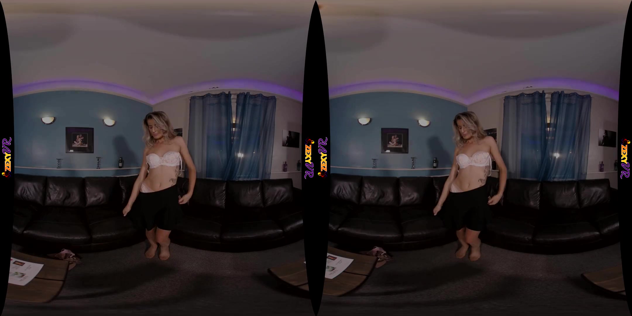 VIP Striptease - Blonde MILF Solo Striptease - SexLikeReal
