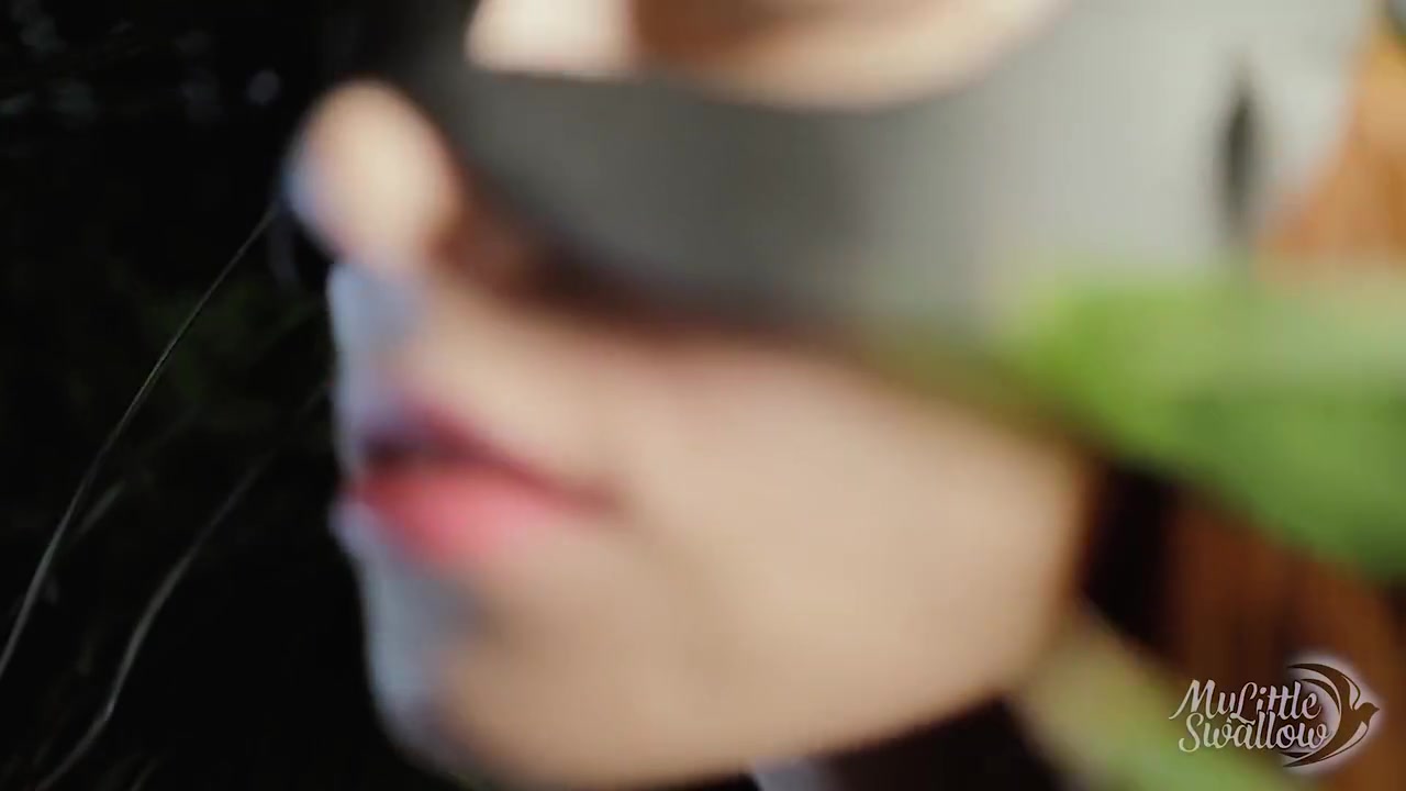 Oral Creampie In Night Jungle. Little Thirsty Cat Found Her Sweet Cum-meal