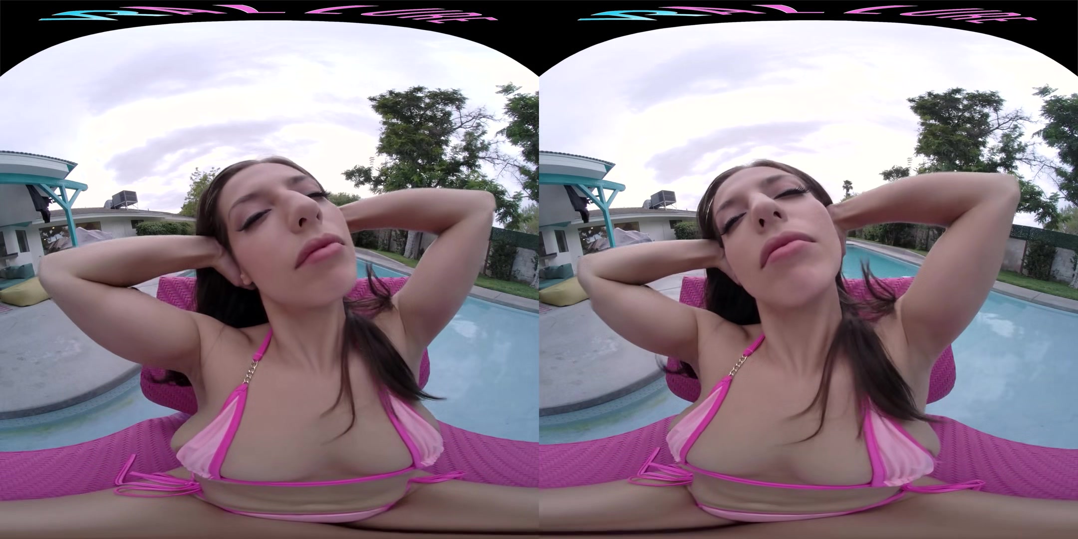 Meet Me By The Pool - Pornstar Spencer Bradley Solo Tease in Bikini and Solo Masturbation 3D Porn