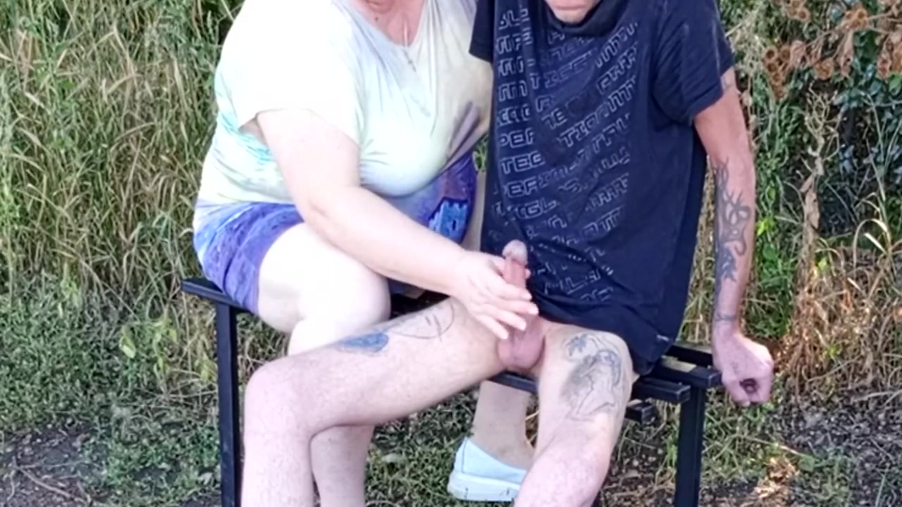 Neighbor Sucks My Dick In The Park On A Bench Until I Cum