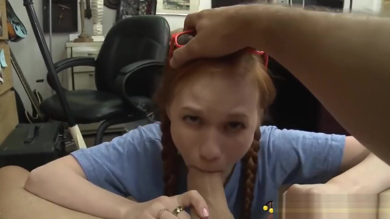 Cute Ginger teen 18+ Takes A Huge Cock Inside Her Mouth & Wet Pussy