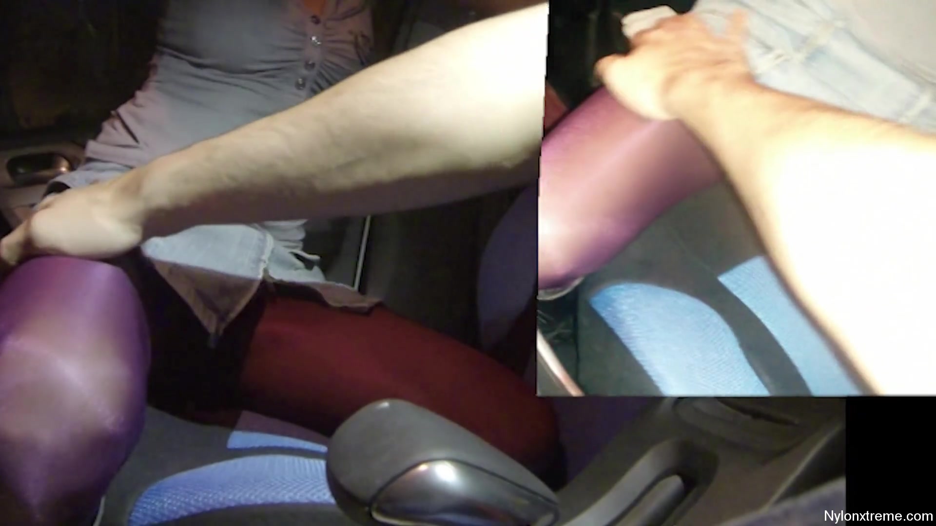 69 Blowjob In Car With Nylon Mask Wolford - Sex Movies Featuring Sexy Tights