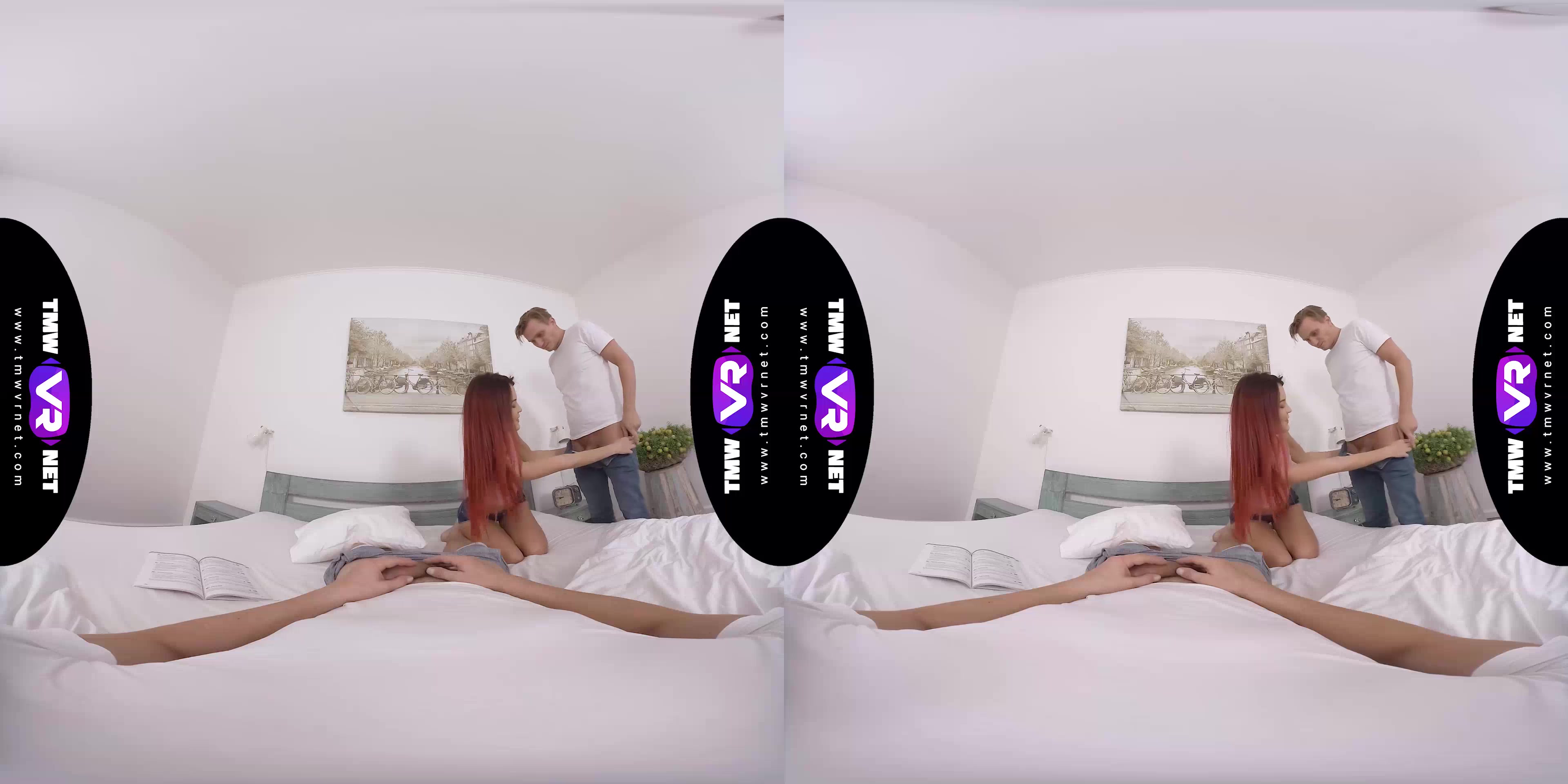 One babe gets two dicks