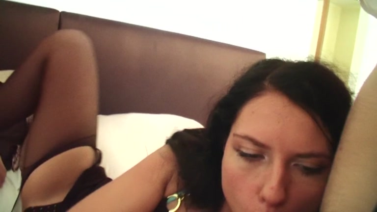 Real college three-some for sassy nylons angel