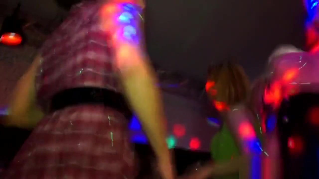 Amateur euros partying on the dancefloor