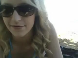 Golden-Haired Legal Age teenager 18+ On The Beach
