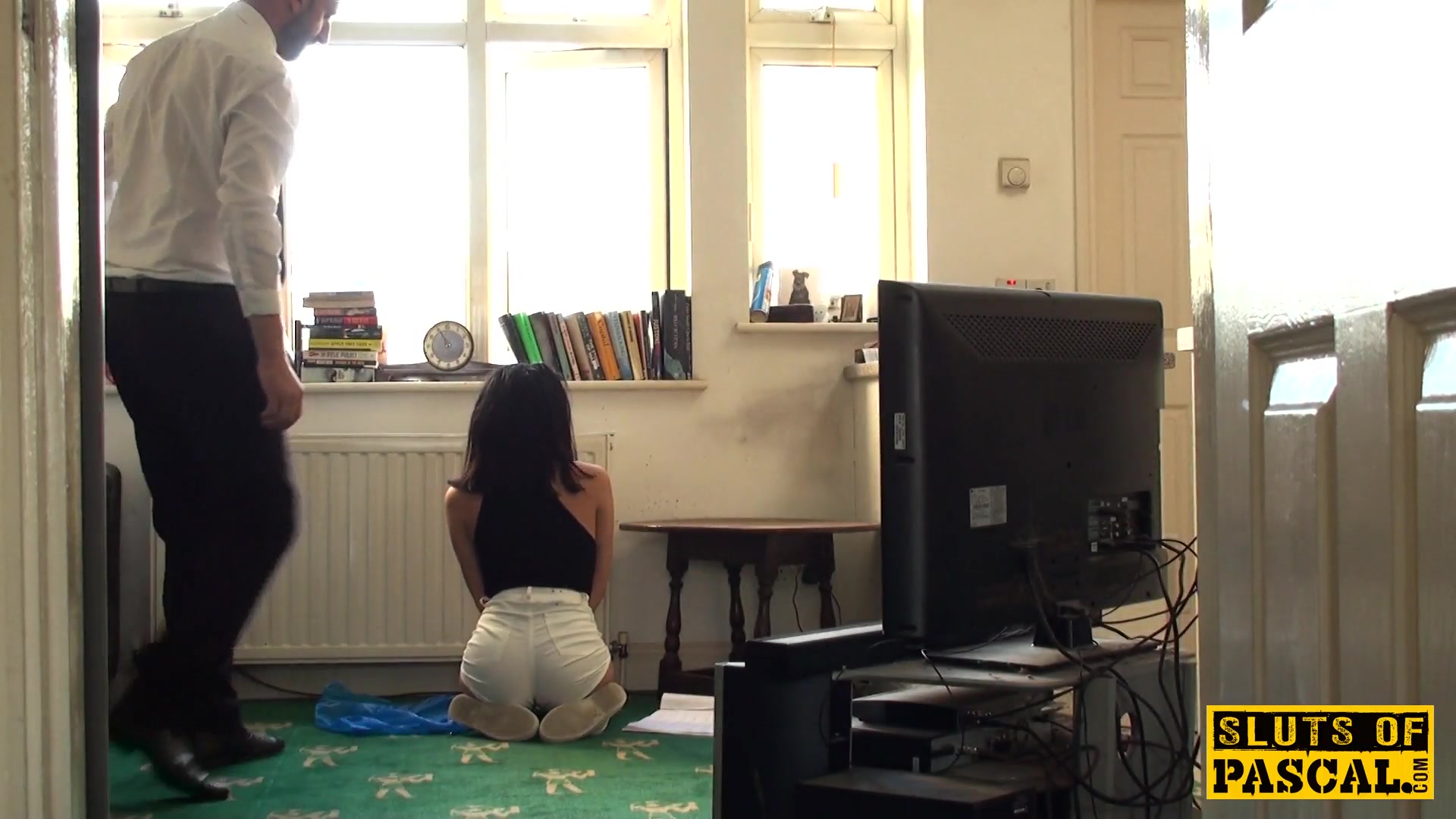 Rowdy uk sub disciplined with a rough fuck