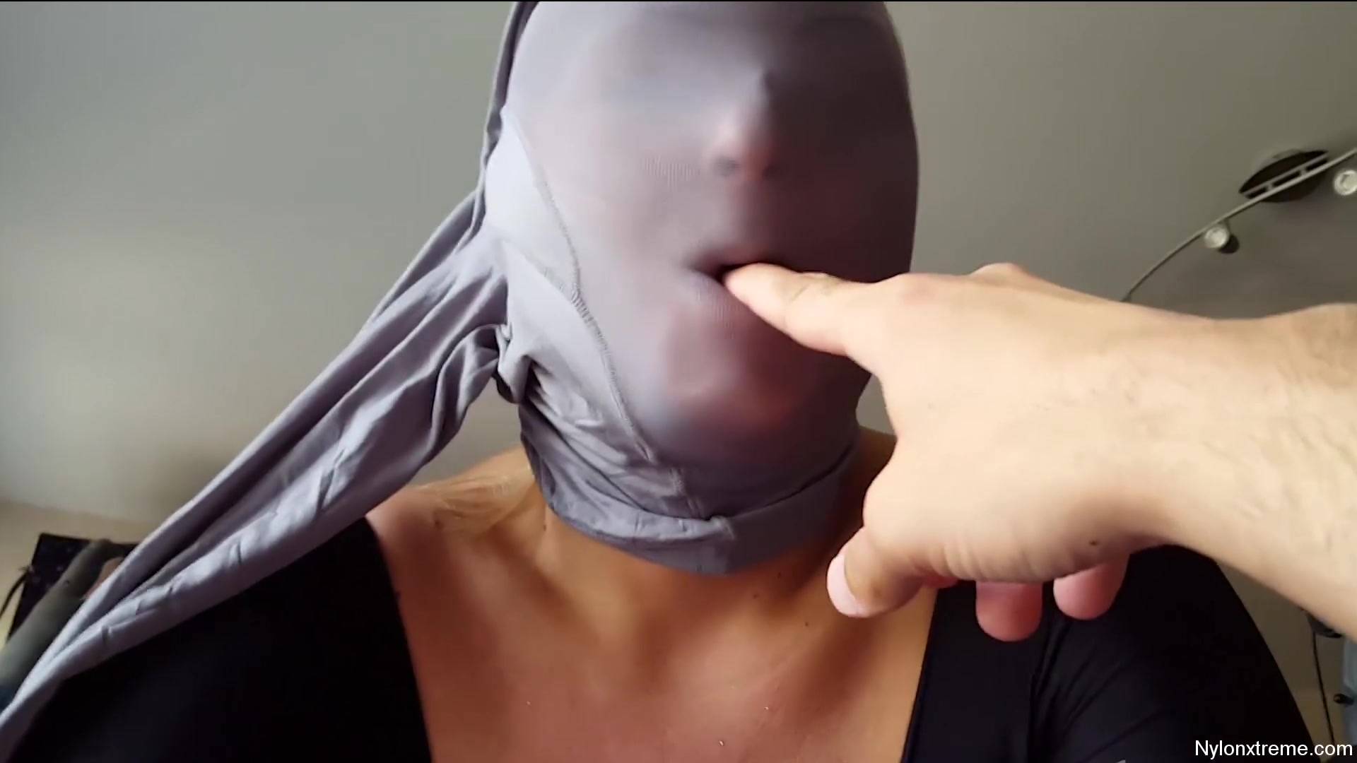 79 Nylon Shinny Grey Pantyhose Encasement - Sex Movies Featuring Sexy Tights