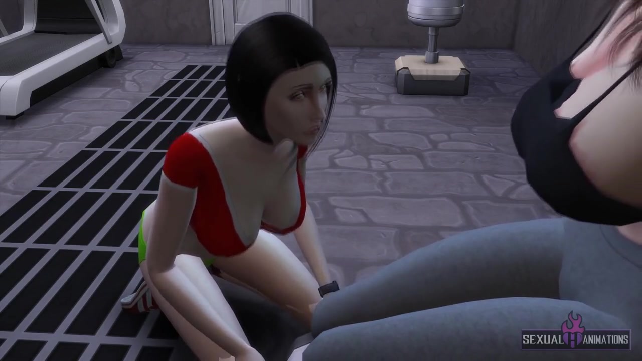 Trainer Gets Fucked By Big Fit Girl - Sexual Hot Animations