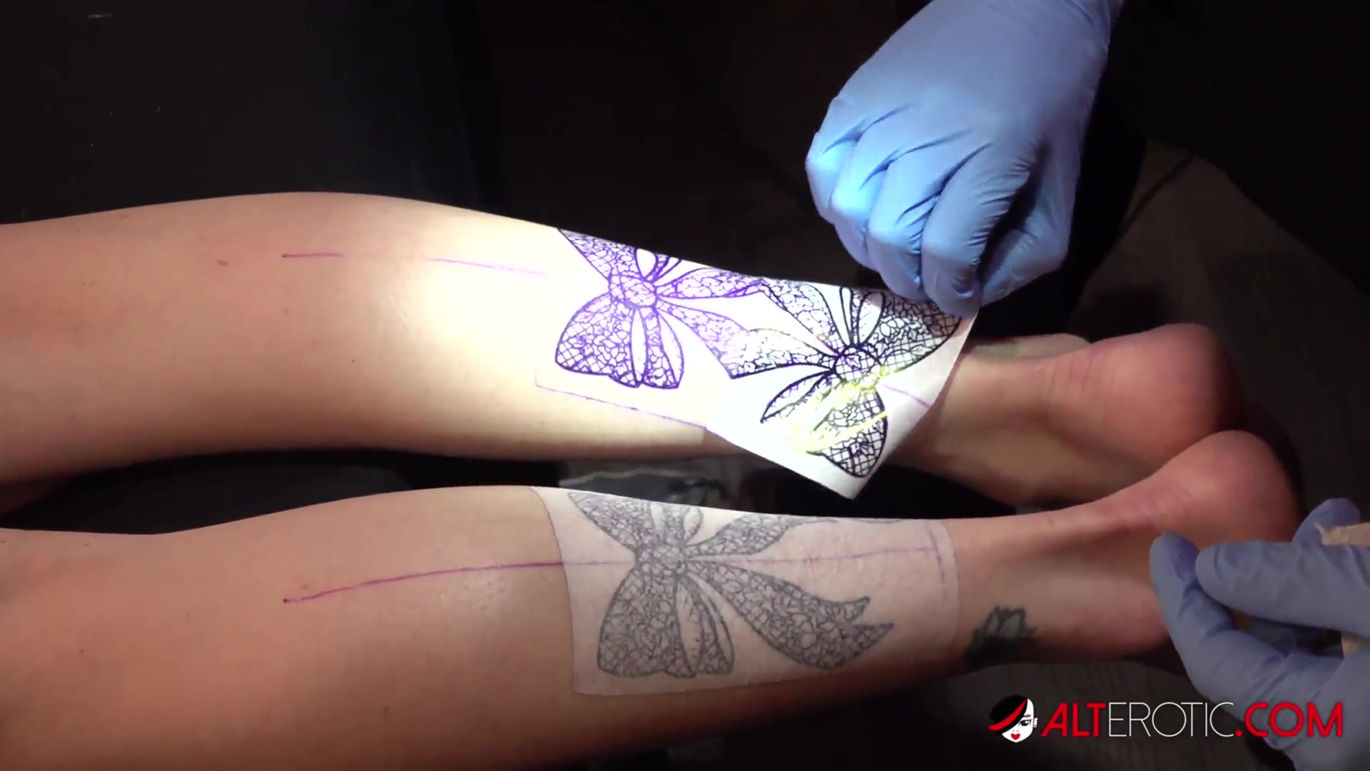 Katie Monroe Gets Tattooed and Double Dicked Down!