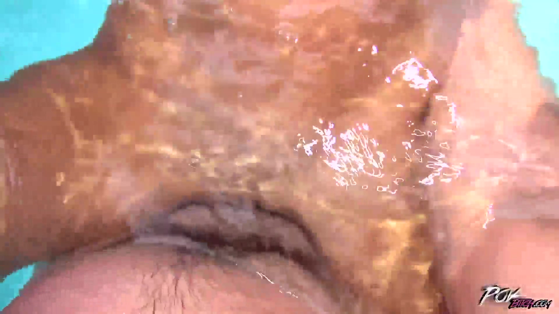 Hot blowjob fun for Carin Kay in the pool before sex - POVBitch
