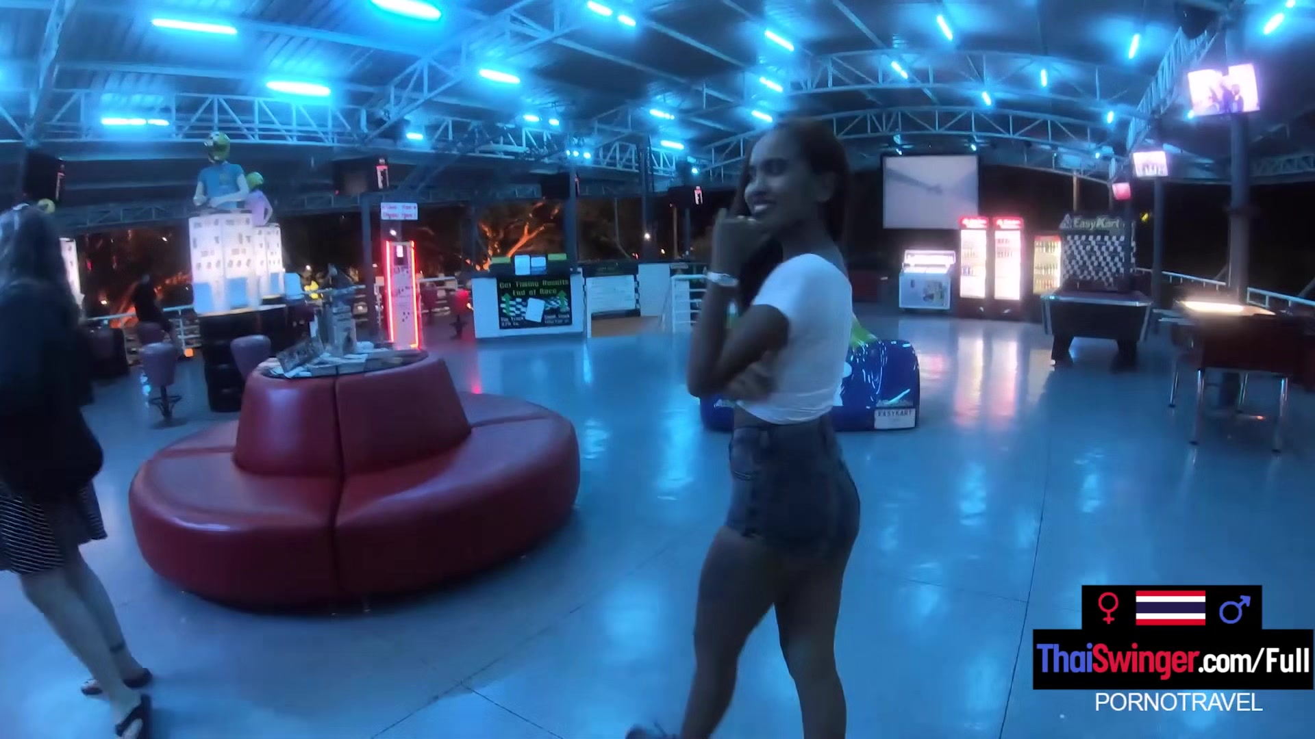 Big ass Asian GF made a homemade porn video after go karting with the BF