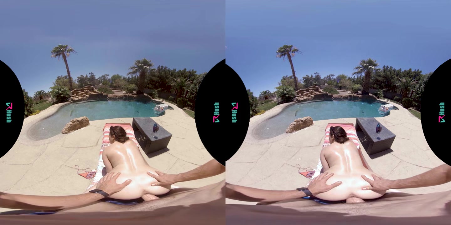 VRHUSH Veronica Valentine fucked after a swim in the pool