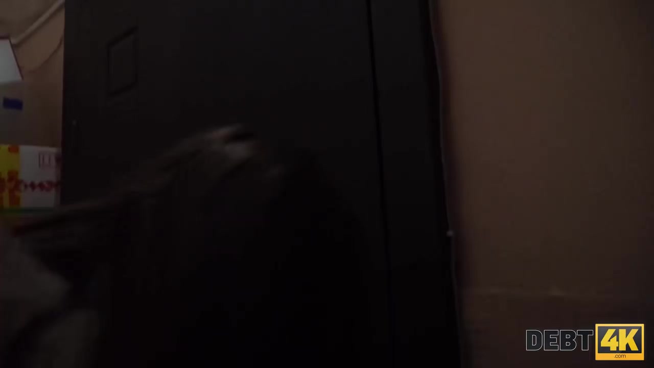 Debt4k. Lassie has sex with collector because has no money for debt