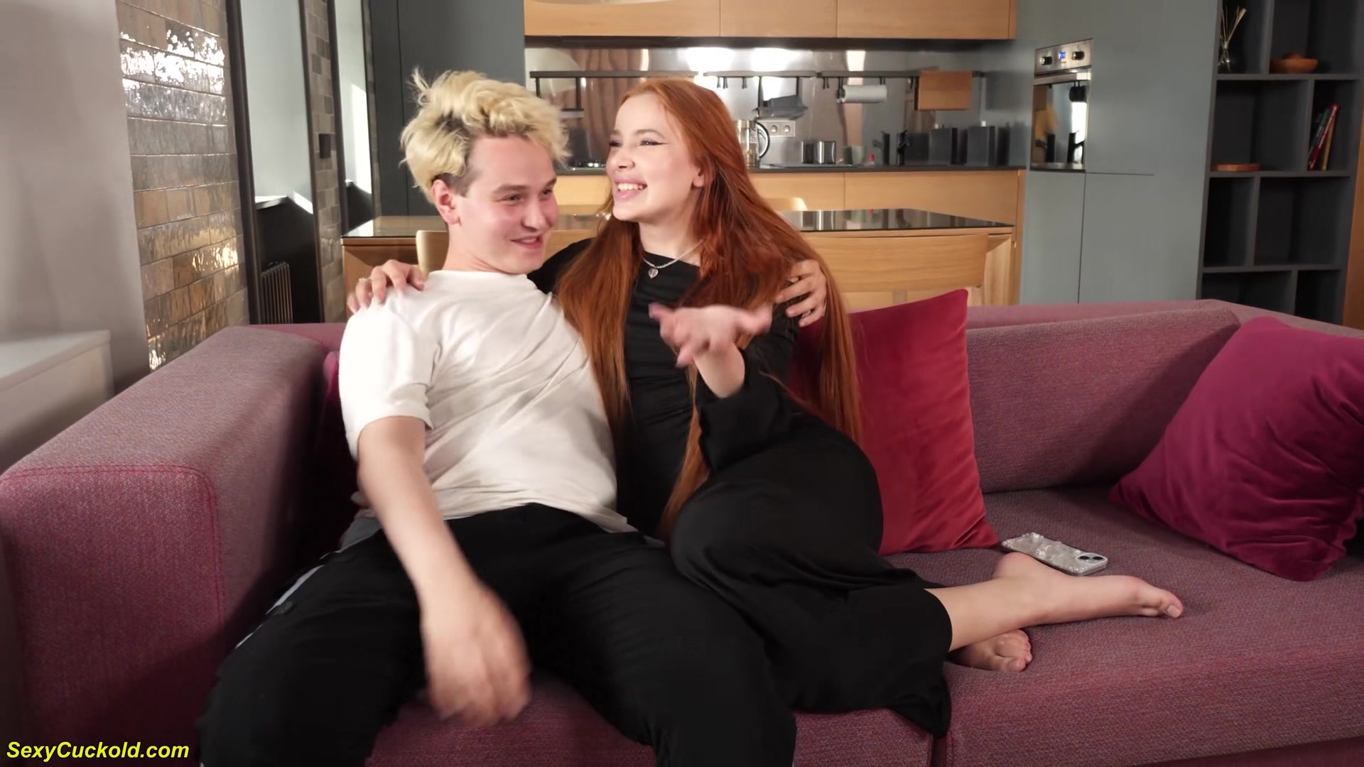 Rough Cuckold Becomes Her First DP Sex