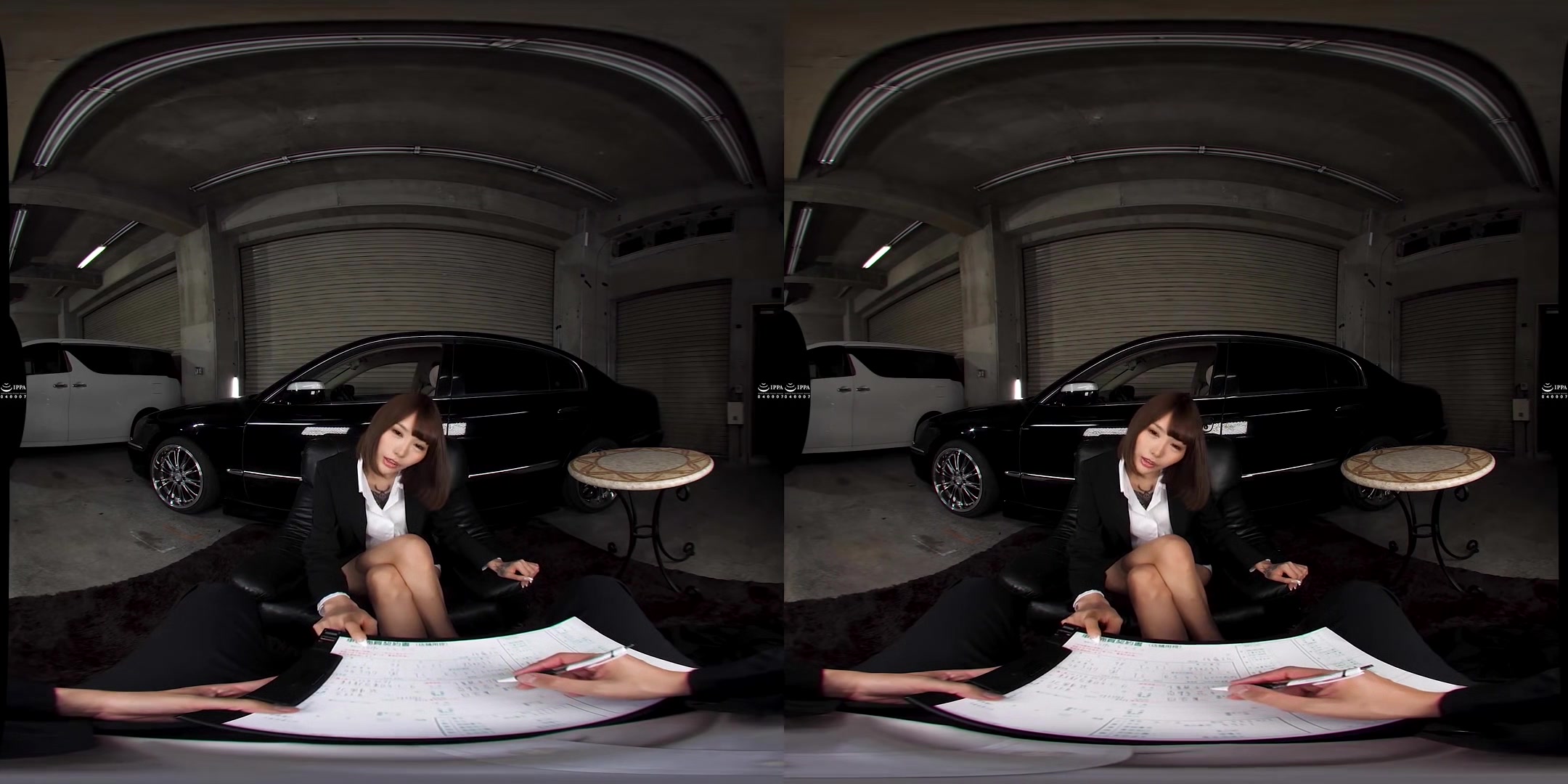 The Tall, Tattooed, and Seductive Car Dealer - Beautiful Japanese OL Blowjob and Sex