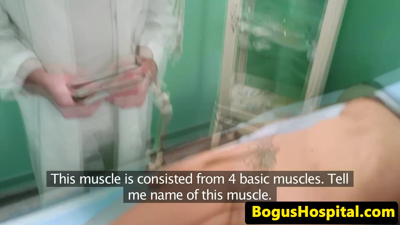 Naked medical examination for a busty eurobabe