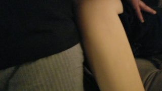 Wife watches husband play with shyla the love doll