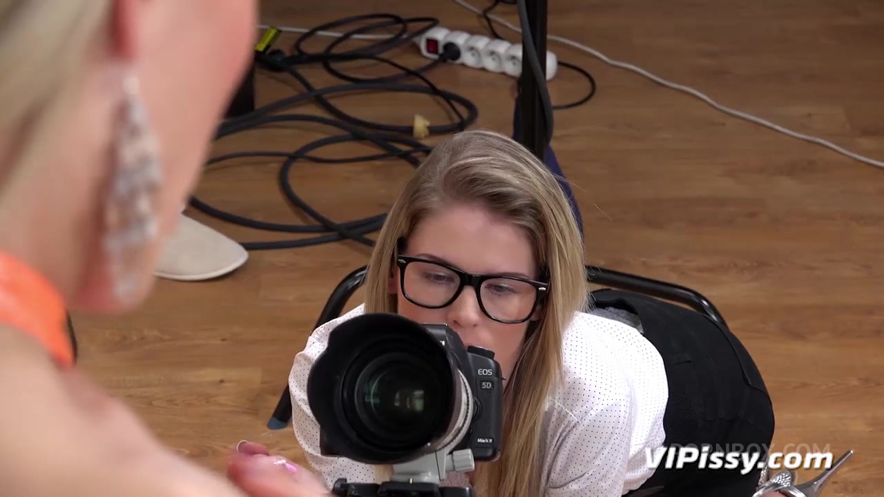 Camerawoman with Sweet Cat,Claudia Macc by VIPissy - PissVids